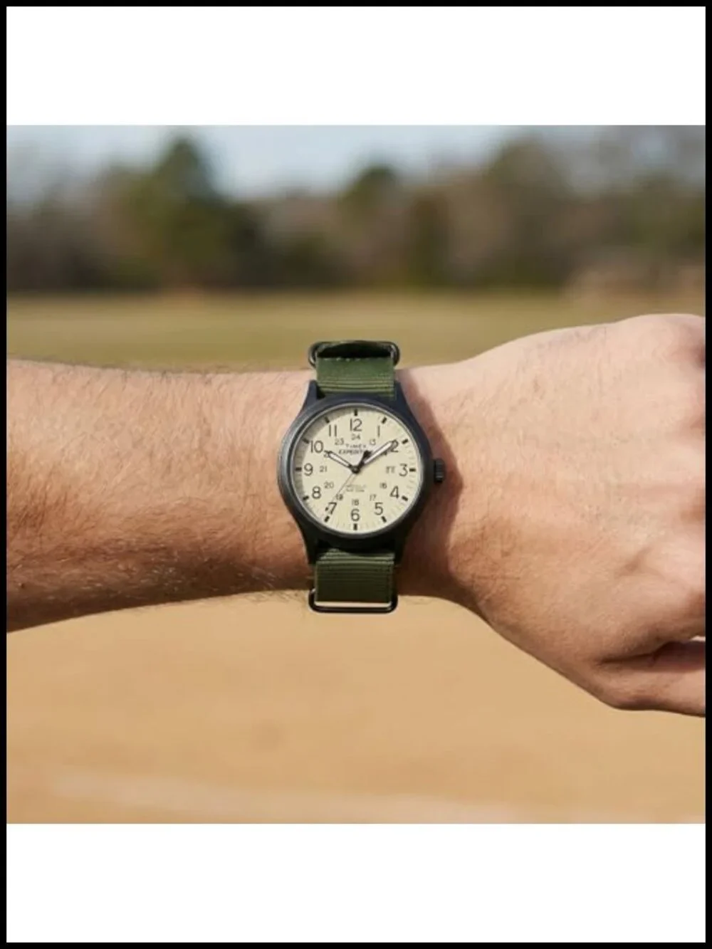 Men's Expedition Scout 40mm Analog Watch Nylon Strap Military Time
